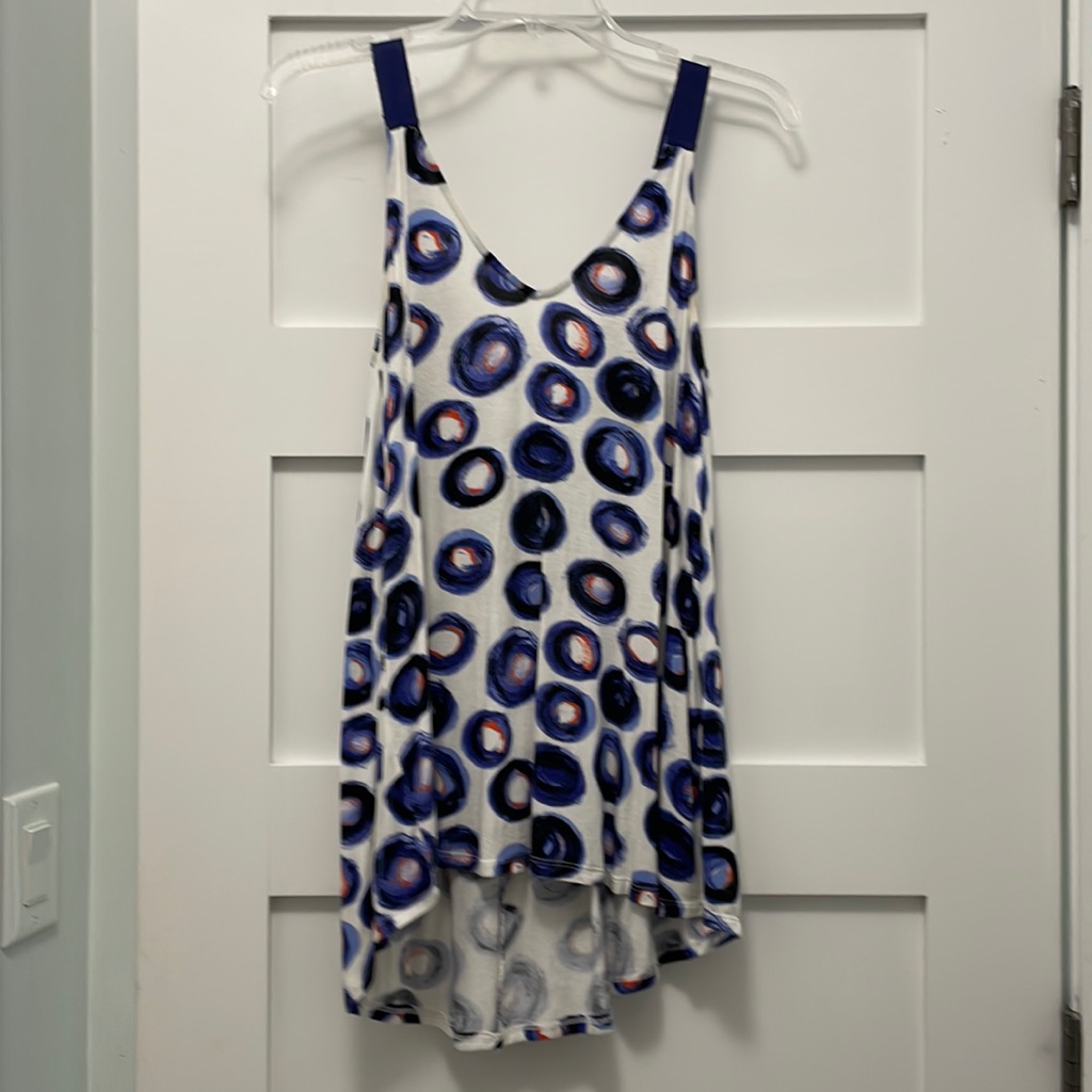 Blue Patterned Float Top